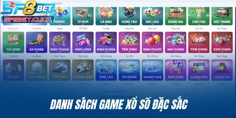 Danh sách game xổ số đặc sắc