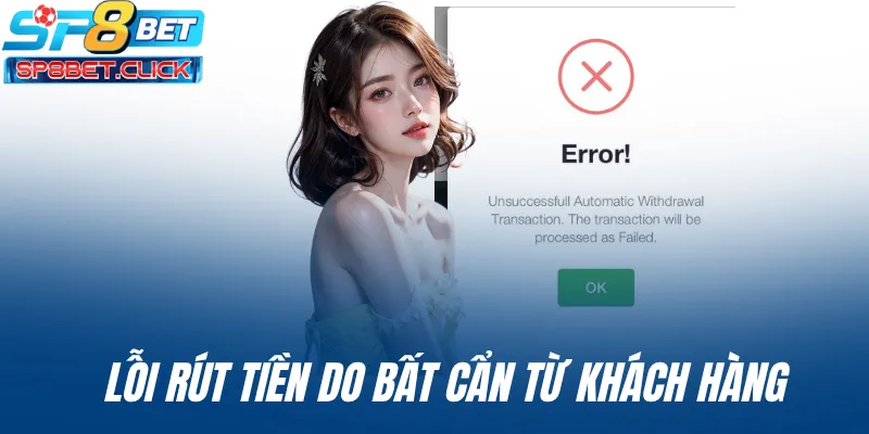 Lỗi rút tiền do bất cẩn từ khách hàng