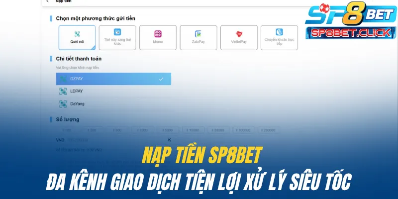 Nạp tiền SP8BET