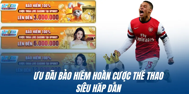 Ưu đãi bảo hiểm hoàn cược thể thao siêu hấp dẫn